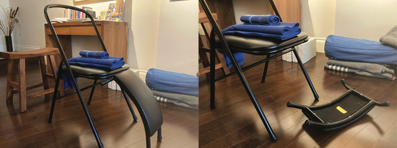 Iyengar Yoga Back Bending Bench. Wooden Yoga Bench. Viparita