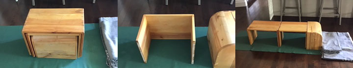 Halasana Box A, Yoga Props, Yoga Accessories,iyengar Props, Halasana Bench  